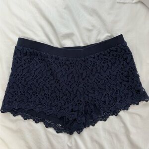 Lilly Pulitzer Navy Blue Lace Shorts